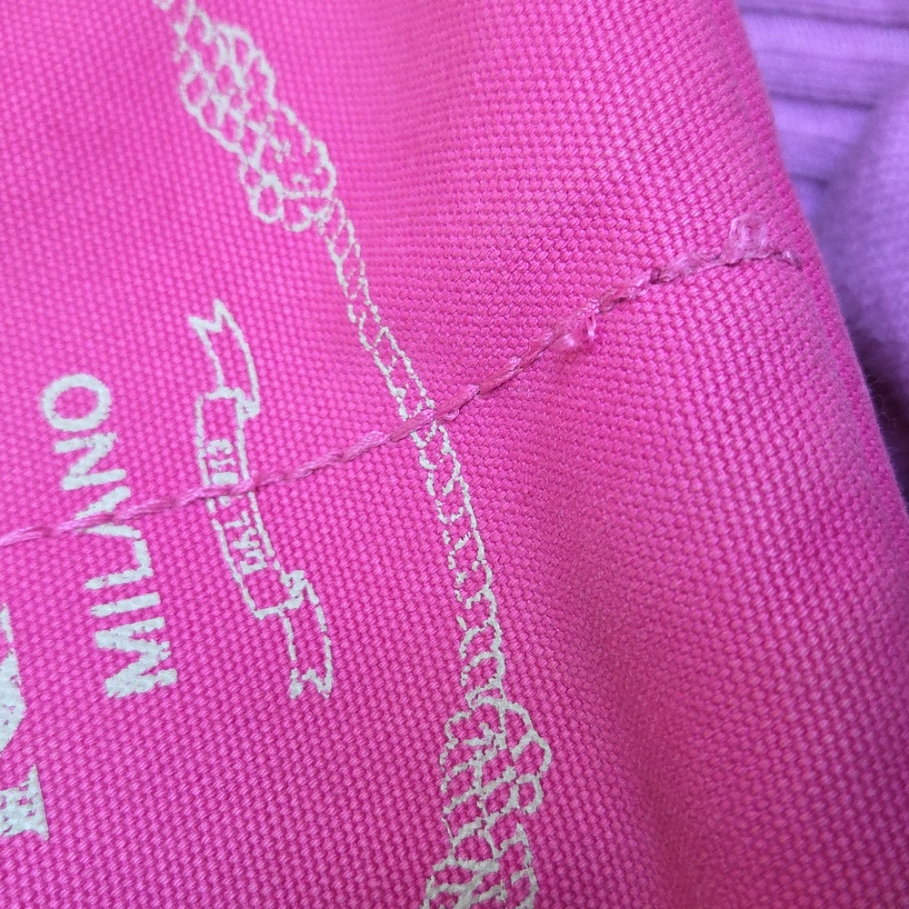 PRADA Signature Canapa Pink Tote Bag - Picture 17 of 17